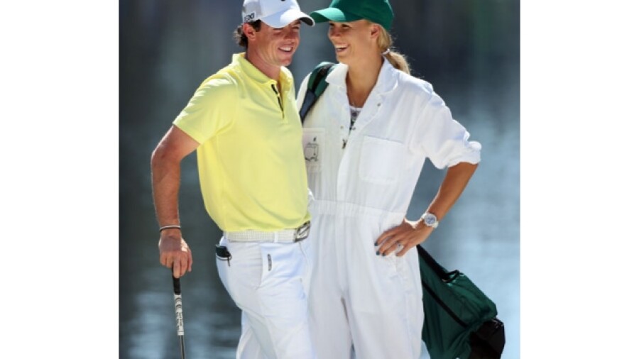 McIlroy and Wozniacki at Masters Par 3 Contest