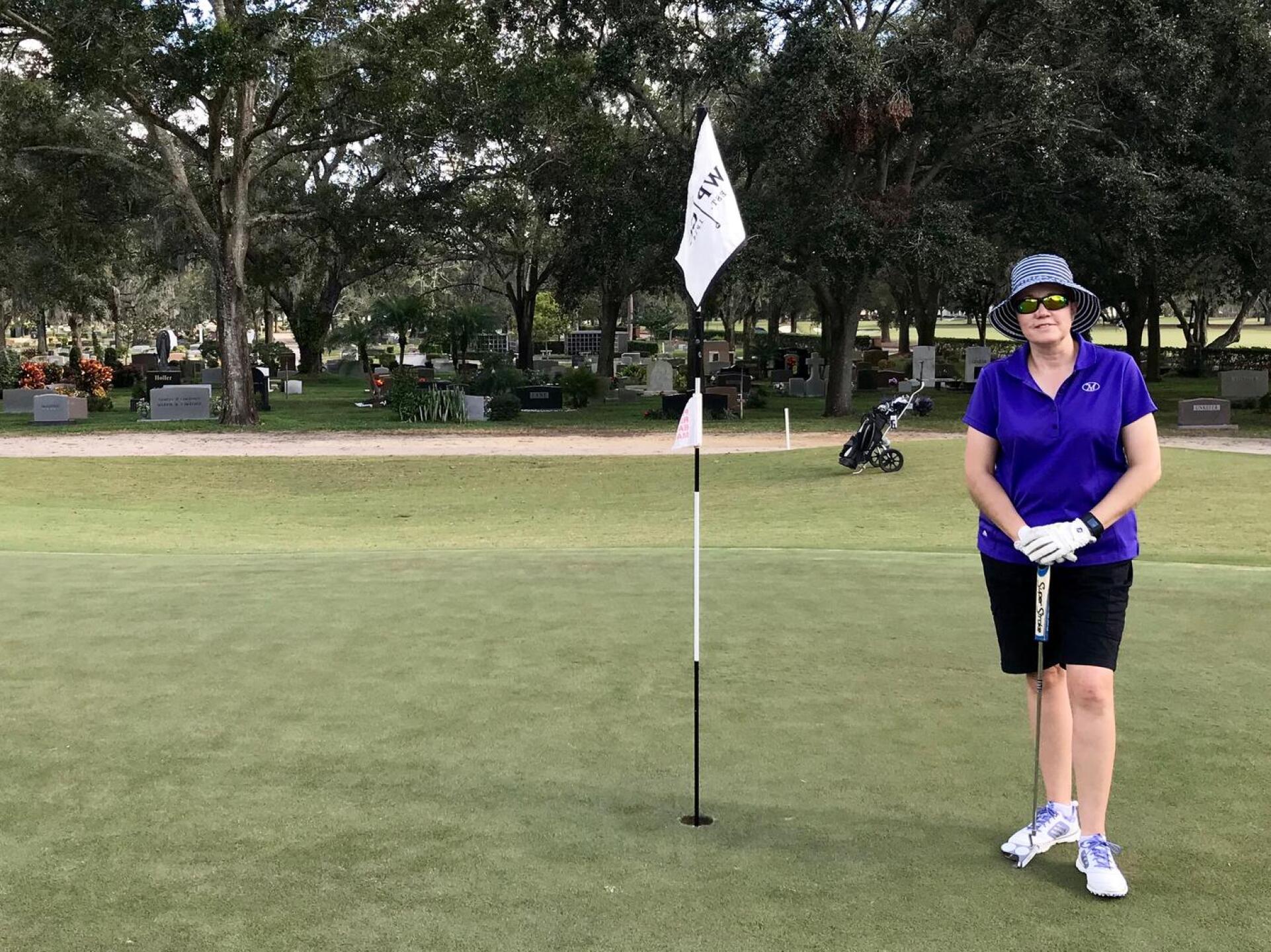The fourth hole at WPGC plays around a cemetery (Photo submitted by Tom1842836 on 12/04/2017)