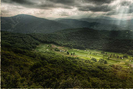 Diamond Creek in Banner Elk, North Carolina, USA